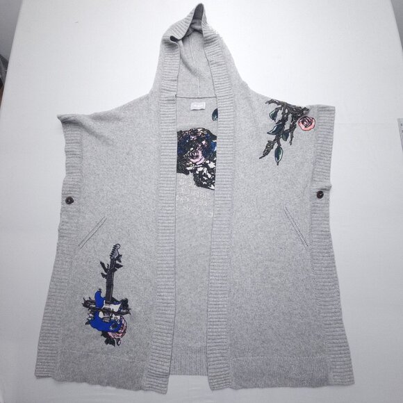 Zadig & Voltaire Inna Tattoo Cashmere Cardigan M/L - Picture 3 of 14